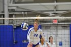 Volleyball vs Babson  Wheaton Women's Volleyball vs Babson College. - Photo by Keith Nordstrom : Wheaton, Volleyball, VB